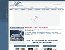Tablet Screenshot of carolinajets.com